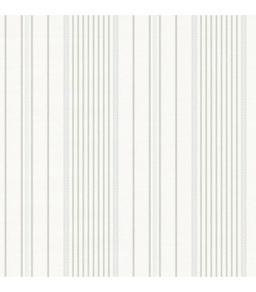 4172-27485 - Navarres Stripe Light Green Faux Linen Wallpaper-Sea Salt by A Street