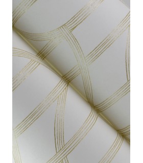 4172-82008 - Salvo Gold Curved Contours Wallpaper-Sea Salt by A Street