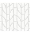 4172-82011 - Salvo Silver Curved Contours Wallpaper-Sea Salt by A Street