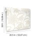 4172-27515 - Star Flower Beige Floral Trail Wallpaper-Sea Salt by A Street