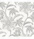 4172-27514 - Star Flower Charcoal Floral Trail Wallpaper-Sea Salt by A Street