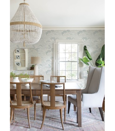 4172-27509 - Swell Light Blue Ocean Wave Wallpaper-Sea Salt by A Street