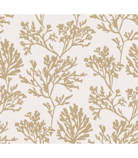 4172-82002 - Tortuga Gold Coral Weave Wallpaper-Sea Salt by A Street