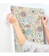 ZM2893 - Artistic Bouquet Multicolor Wallpaper-Artisan Studio