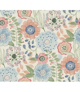 ZM2893 - Artistic Bouquet Multicolor Wallpaper-Artisan Studio