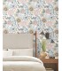 ZM2891 - Artistic Bouquet Ochre and Ocean Wallpaper-Artisan Studio