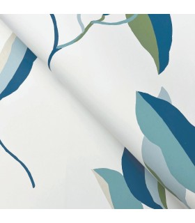 ZM2871 - Brushwork Branches Alpine & Cobalt Wallpaper-Artisan Studio
