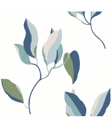 ZM2871 - Brushwork Branches Alpine & Cobalt Wallpaper-Artisan Studio