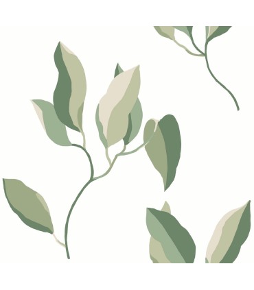 ZM2872 - Brushwork Branches Leaf & Green Wallpaper-Artisan Studio
