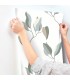 ZM2873 - Brushwork Branches Mineral and Olive Wallpaper-Artisan Studio