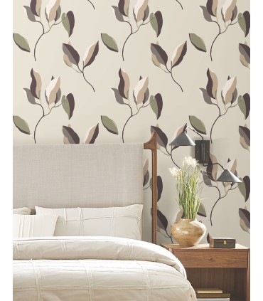 ZM2875 - Brushwork Branches Violet Wallpaper-Artisan Studio