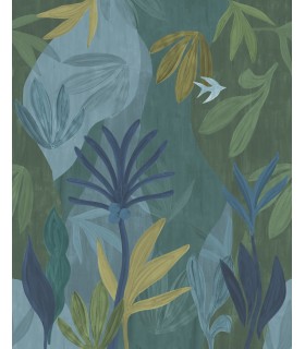 ZM2849M - Chambord Gardens Ultramarine Wall Mural-Artisan Studio