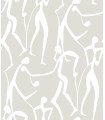 ZM2835 - Joyful Dancers Lichen Grey Wallpaper-Artisan Studio