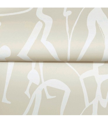 ZM2834 - Joyful Dancers Neutral Wallpaper-Artisan Studio