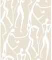 ZM2834 - Joyful Dancers Neutral Wallpaper-Artisan Studio