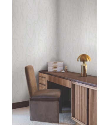 ZM2833 - Joyful Dancers Pearl Wallpaper-Artisan Studio
