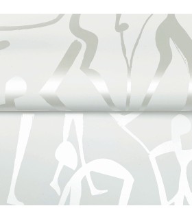 ZM2833 - Joyful Dancers Pearl Wallpaper-Artisan Studio