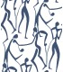 ZM2832 - Joyful Dancers Navy Wallpaper-Artisan Studio