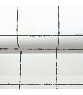 ZM2854 - La Vitre Plaid Carbon Black Wallpaper-Artisan Studio