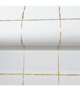 ZM2853 - La Vitre Plaid Gold Wallpaper-Artisan Studio