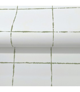 ZM2852 - La Vitre Plaid Leaf Wallpaper-Artisan Studio