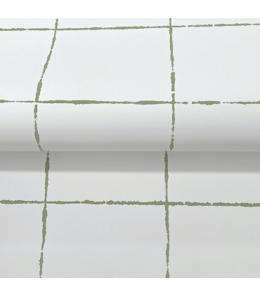 ZM2852 - La Vitre Plaid Leaf Wallpaper-Artisan Studio