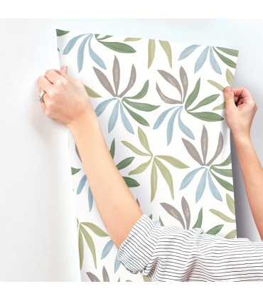 ZM2813 - Little Garden Alpine & Sky & Silver Wallpaper-Artisan Studio