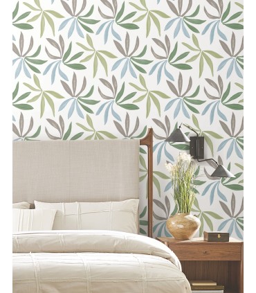 ZM2813 - Little Garden Alpine & Sky & Silver Wallpaper-Artisan Studio