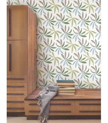 ZM2813 - Little Garden Alpine & Sky & Silver Wallpaper-Artisan Studio