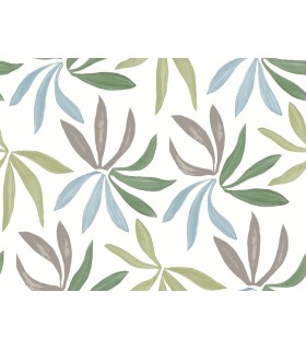 ZM2813 - Little Garden Alpine & Sky & Silver Wallpaper-Artisan Studio