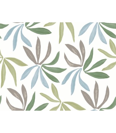 ZM2813 - Little Garden Alpine & Sky & Silver Wallpaper-Artisan Studio