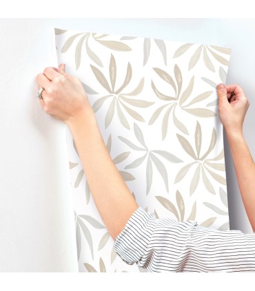 ZM2815 - Little Garden Neutral & Pearl Wallpaper-Artisan Studio