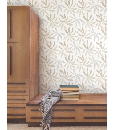 ZM2815 - Little Garden Neutral & Pearl Wallpaper-Artisan Studio