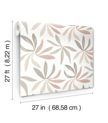 ZM2814 - Little Garden Nude & Blush Wallpaper-Artisan Studio