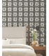 ZM2810 - Mimosa Fleur Carbon Black Wallpaper-Artisan Studio
