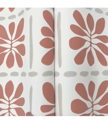 ZM2809 - Mimosa Fleur Terracotta Wallpaper-Artisan Studio