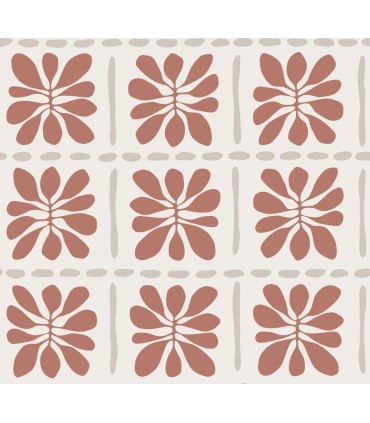 ZM2809 - Mimosa Fleur Terracotta Wallpaper-Artisan Studio