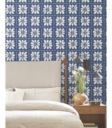 ZM2807 - Mimosa Fleur Ultramarine Wallpaper-Artisan Studio