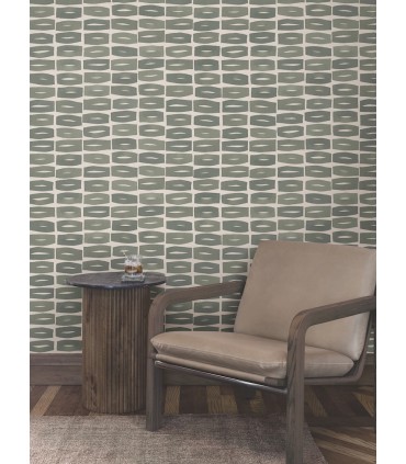 ZM2865 - Modernist Motif Carbon Black Wallpaper-Artisan Studio