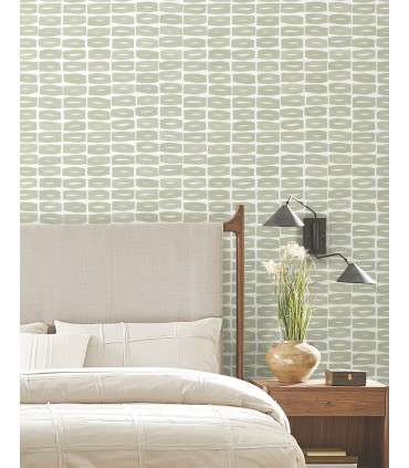 ZM2862 - Modernist Motif Leaf Wallpaper-Artisan Studio