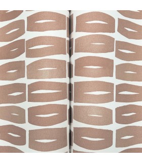 ZM2861 - Modernist Motif Terracotta Wallpaper-Artisan Studio