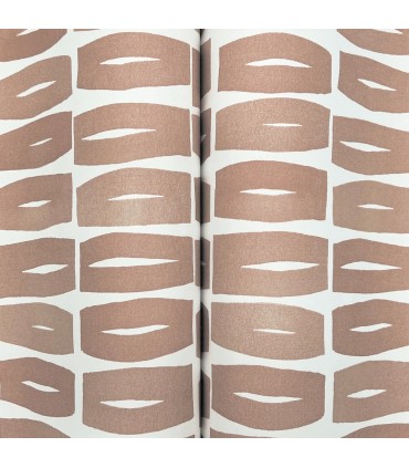 ZM2861 - Modernist Motif Terracotta Wallpaper-Artisan Studio