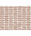 ZM2861 - Modernist Motif Terracotta Wallpaper-Artisan Studio