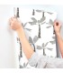 ZM2838 - Painted Oasis Carbon & Graphite Wallpaper-Artisan Studio