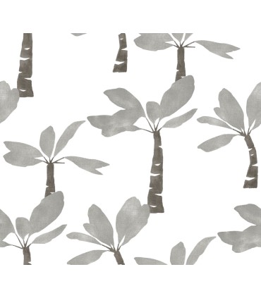 ZM2838 - Painted Oasis Carbon & Graphite Wallpaper-Artisan Studio