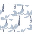 ZM2837 - Painted Oasis Ultramarine Wallpaper-Artisan Studio