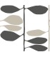 ZM2804 - Sculpted Vines Carbon & Linen Wallpaper-Artisan Studio