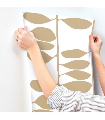 ZM2803 - Sculpted Vines Gold Wallpaper-Artisan Studio