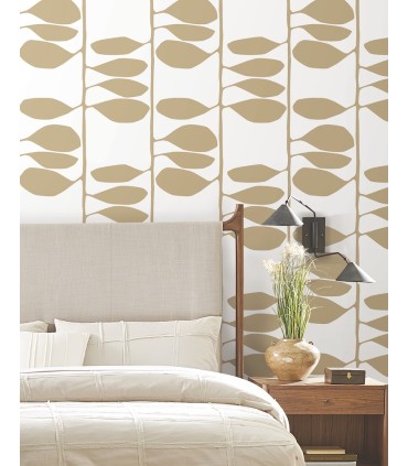 ZM2803 - Sculpted Vines Gold Wallpaper-Artisan Studio