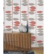 ZM2802 - Sculpted Vines Vermillion & Graphite Wallpaper-Artisan Studio